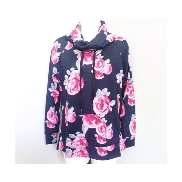 Tops - Runway Ready Couture Floral Black Casual Top